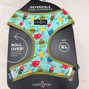 Lucy & Co Monsters Aliens‎ Reversible Dog Harness - Size XL